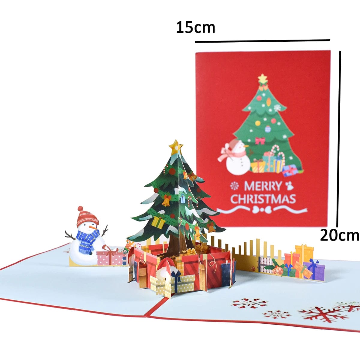 GeckoCustom Christmas Card Pop Up 3D Greeting Card New Year Christmas gift 6