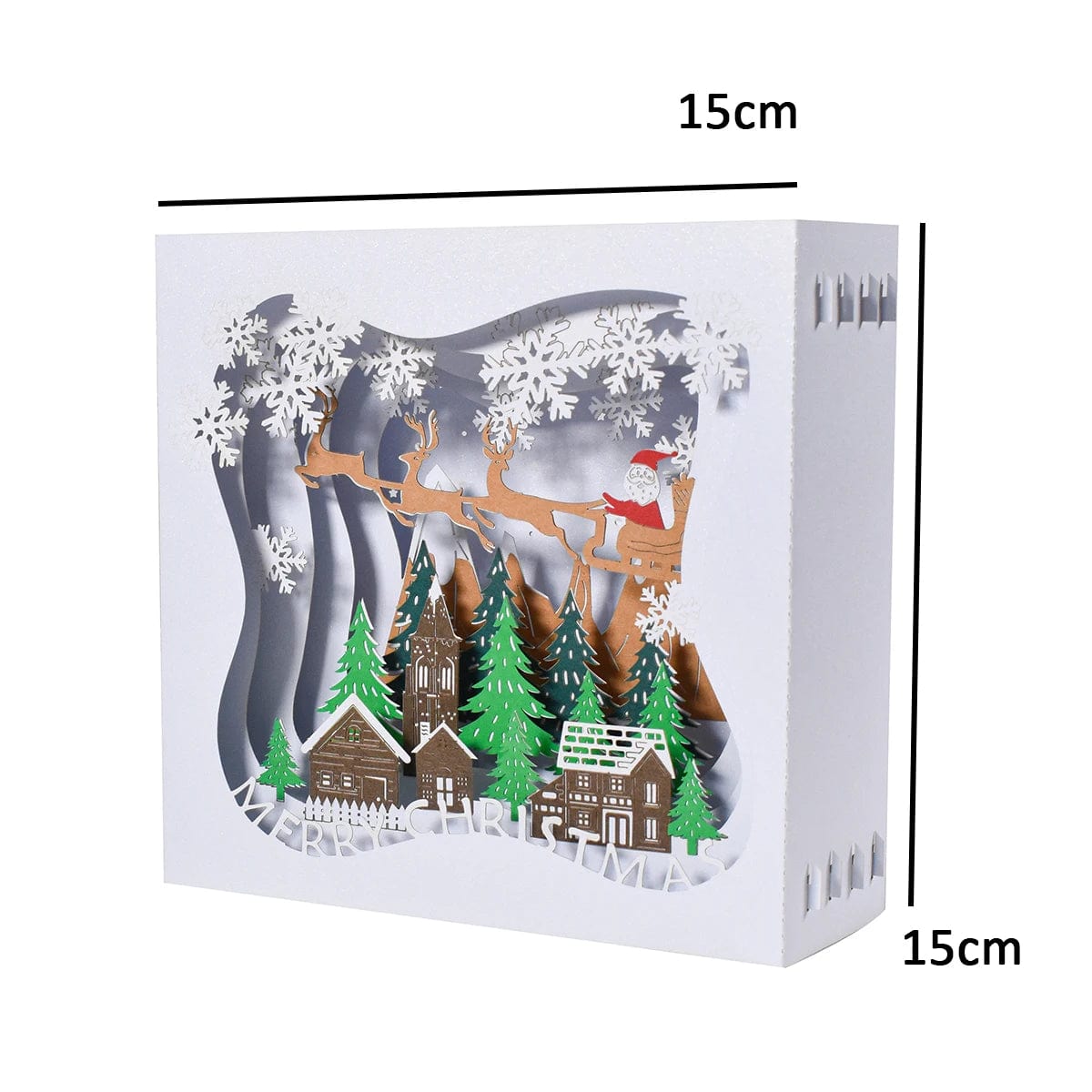 GeckoCustom Christmas Card Pop Up 3D Greeting Card New Year Christmas gift 7