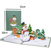 GeckoCustom Christmas Card Pop Up 3D Greeting Card New Year Christmas gift 24