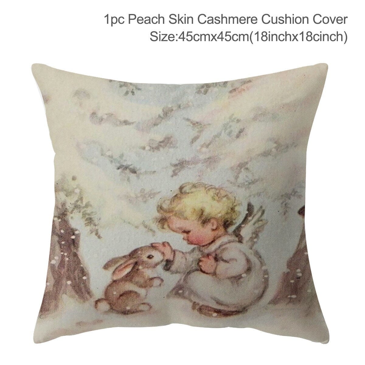 GeckoCustom Christmas Cushion Cover 45*45 Pillowcase Sofa Cushion Pillow Cases Cotton Pillow Covers Home Decoration 2023 Xmas Decor for Home 31