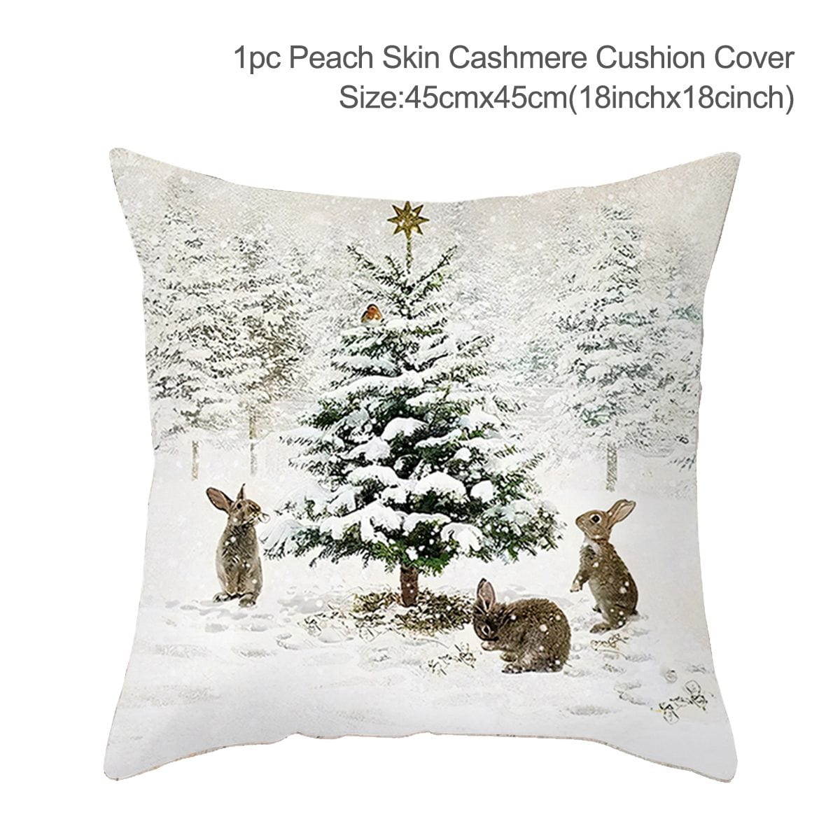 GeckoCustom Christmas Cushion Cover 45*45 Pillowcase Sofa Cushion Pillow Cases Cotton Pillow Covers Home Decoration 2023 Xmas Decor for Home 37
