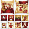 GeckoCustom Christmas Cushion Cover Merry Christmas Decorations for Home 2023 Christmas Ornament Navidad Noel Xmas Gifts Happy New Year 2024