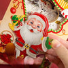 GeckoCustom Christmas Music Greeting Card With Lights Creative Cute Three-dimensional Christmas Gift Sound Kindergarten Kids Greeting Card