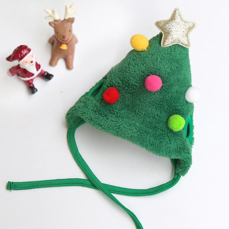GeckoCustom Christmas Pet Hat Cute Antlers Saliva Towel for Dog Cat Dress Up Supplies Lovely Design  Autumn and Winter Clothes Pet Accessory