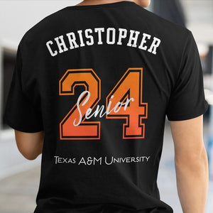 GeckoCustom Class Of 2024 Personalized Custom Name Backside Shirt C394