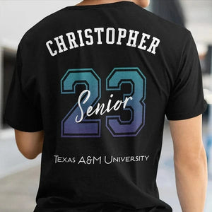 GeckoCustom Class Of 2025 Personalized Custom Name Backside Shirt C394