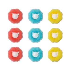 GeckoCustom Cleaning Tool Magic Laundry Ball Kit Hair Remover Pet Clothes Removes Hairs Cat and Dogs Home Household Product Dog Accessories D mixed color  9 PCS