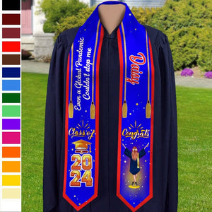 GeckoCustom Congrats Class Of 2023 Custom Quote Graduation Stoles, graduation Gift HN590 6x72 inch