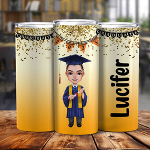 GeckoCustom Congrats Graduate Personalized Skinny Tumbler TH10 892413 20 oz