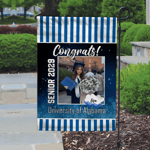 GeckoCustom Congrats Graduation Garden Flag, Senior Flag 888897