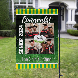 GeckoCustom Congrats Graduation Garden Flag, Senior Flag 888897