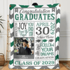 GeckoCustom Congratulation Graduation Blanket HN590