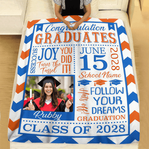 GeckoCustom Congratulation Graduation Blanket HN590