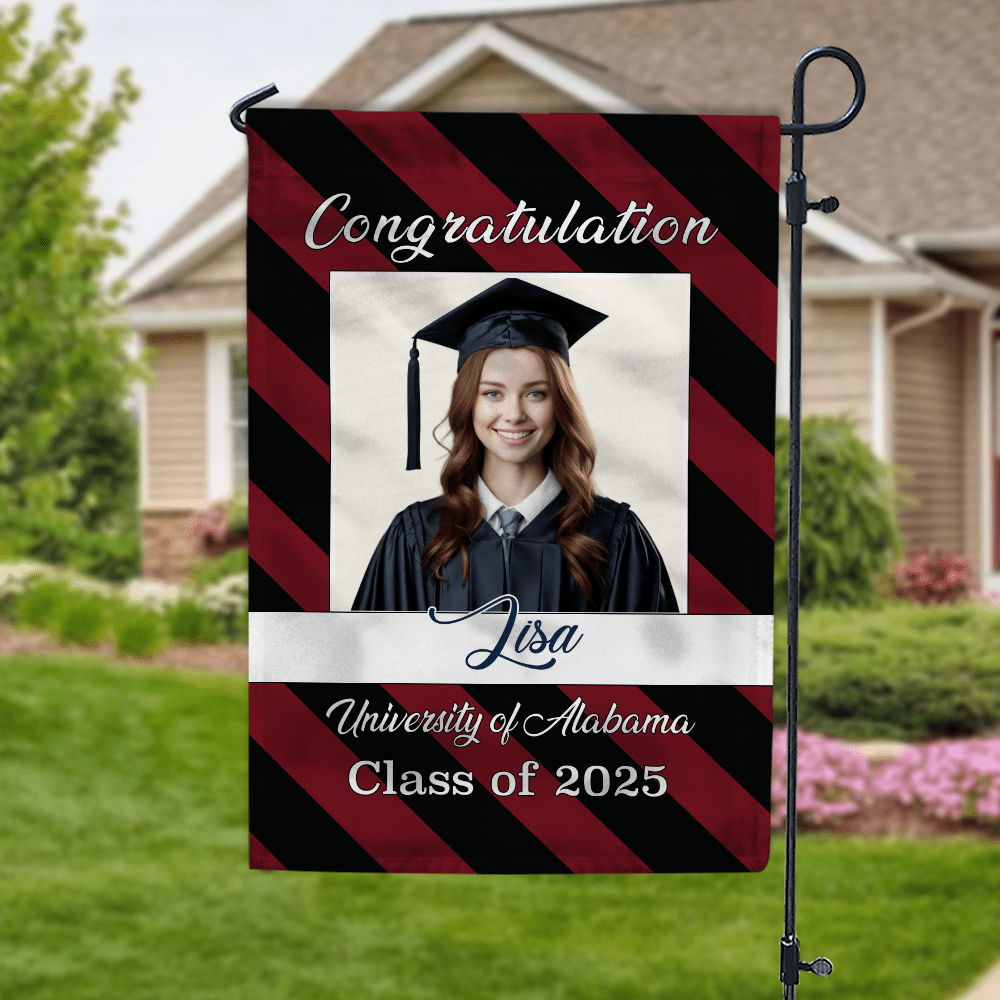 GeckoCustom Congratulation Graduation Garden Flag HN590