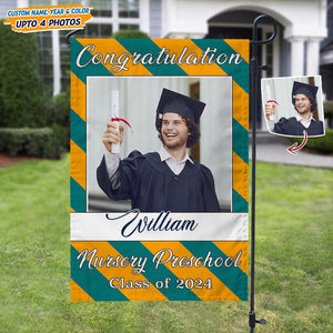 GeckoCustom Congratulation Graduation Garden Flag HN590