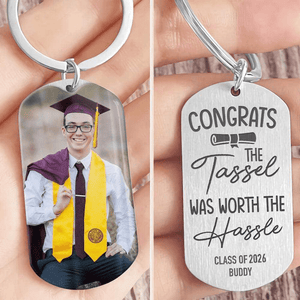 GeckoCustom Congratulation Graduation Metal Keychain HN590