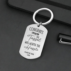 GeckoCustom Congratulation Graduation Metal Keychain HN590