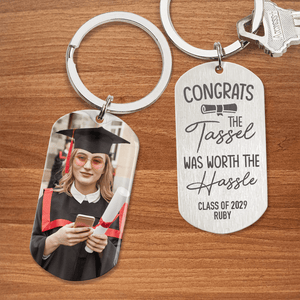 GeckoCustom Congratulation Graduation Metal Keychain HN590