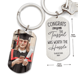 GeckoCustom Congratulation Graduation Metal Keychain HN590