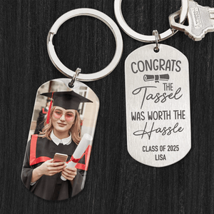 GeckoCustom Congratulation Graduation Metal Keychain HN590