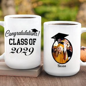 GeckoCustom Congratulations Class Of 2024 Gift Personalized Photo Mug 890825