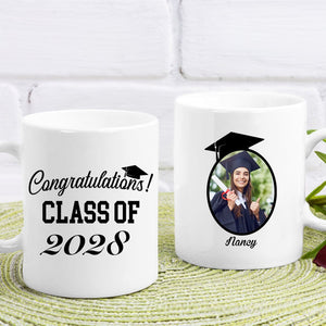 GeckoCustom Congratulations Class Of 2024 Gift Personalized Photo Mug 890825