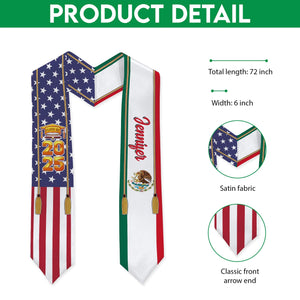 GeckoCustom Country Flag Class of 2025 Stoles Sash, Graduation Gift, Senior Gift K228 CH07 888875