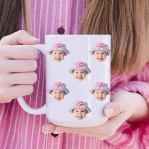 GeckoCustom Custom Baby Face Photo Family Mug TA29 890579