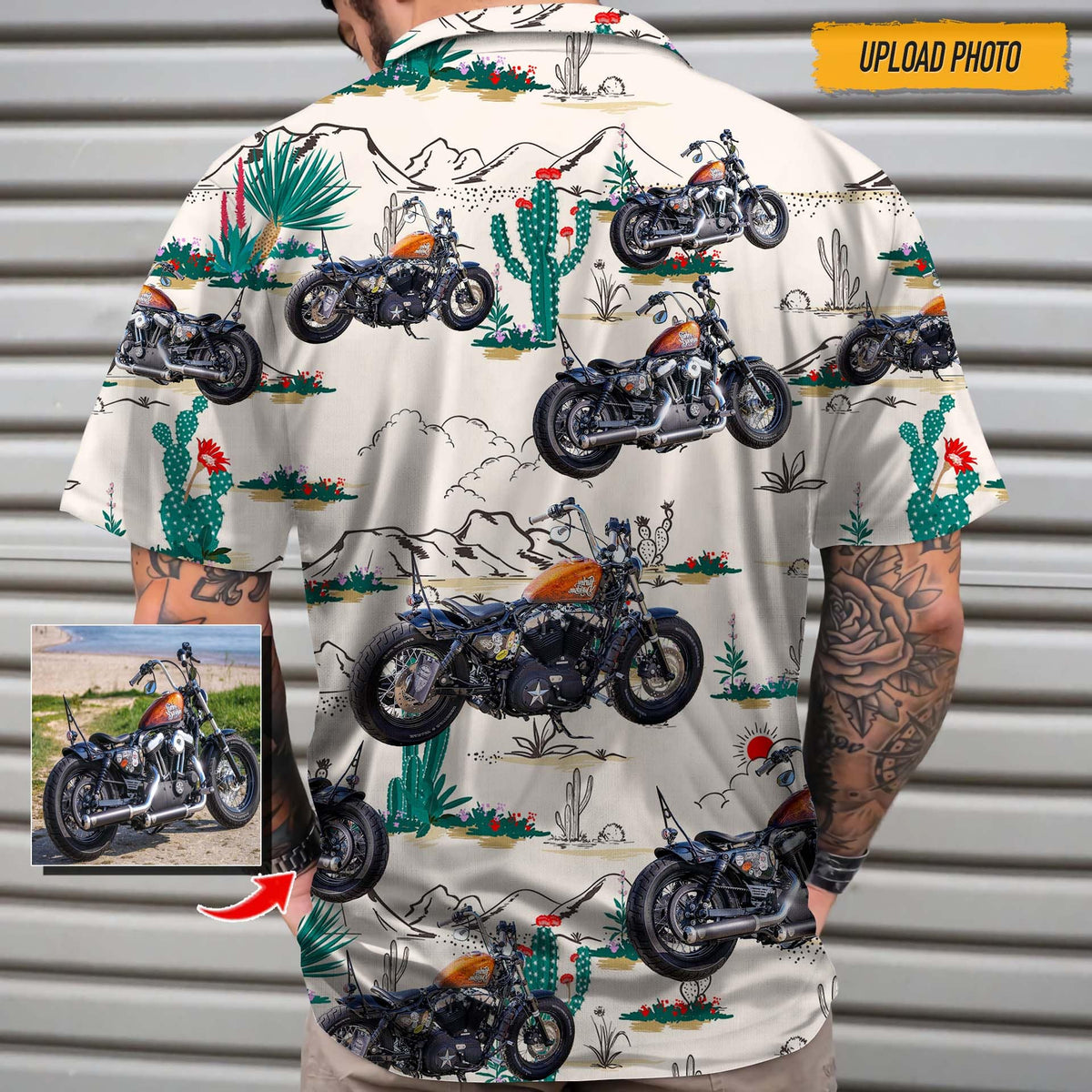 GeckoCustom Custom Bike Photo Hawaii Shirt NA29 888422