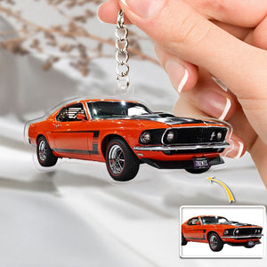 GeckoCustom Custom Car Photo Christmas Acrylic Ornament TH10 N304 889889 Only Acrylic Keychain / 60mmW x 40mmH