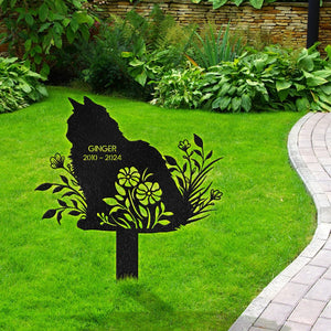 GeckoCustom Custom Cat Breed For Cat Lover Memorial Garden Stake Personalized Gift TH10 891595