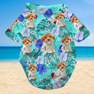 GeckoCustom Custom Cool Photo For Dog Lover Dog's Hawaii Shirt TH10 892427