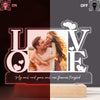 GeckoCustom Custom Couple Photo I Can't Let You Go Acrylic Plaque LED Night Light LM32 893067 Acrylic / 7.9"x4.5"