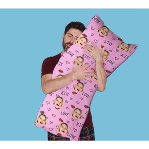 GeckoCustom Custom Couple Photo Rectangle Pillow Case TA29 890451