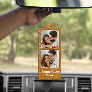 GeckoCustom Custom Couple Photo Strip  Wood Ornament For Couple LM32 893035 4"x4"