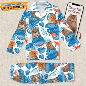 GeckoCustom Custom Dog and Cat Photo Pajamas Christmas NA29 888575