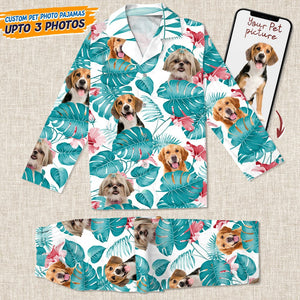 GeckoCustom Custom Dog and Cat Photo Pajamas Christmas NA29 888575