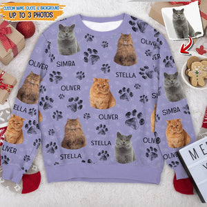 GeckoCustom Custom Dog Cat Photo AOP Sweatshirt NA29 888710