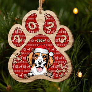 GeckoCustom Custom Dog Cat Photo Christmas Paw Ornament TA29 889592