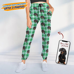 GeckoCustom Custom Dog Cat Photo Christmas Sweatpants TA29 889220