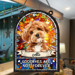 GeckoCustom Custom Dog Cat Photo Not A Day Goes By That You Are Not Missed Suncatcher Ornament HO82 891196