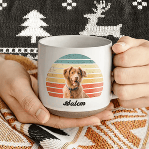 GeckoCustom Custom Dog Cat Photo Retro Pottery Mug TH10 892099 12oz