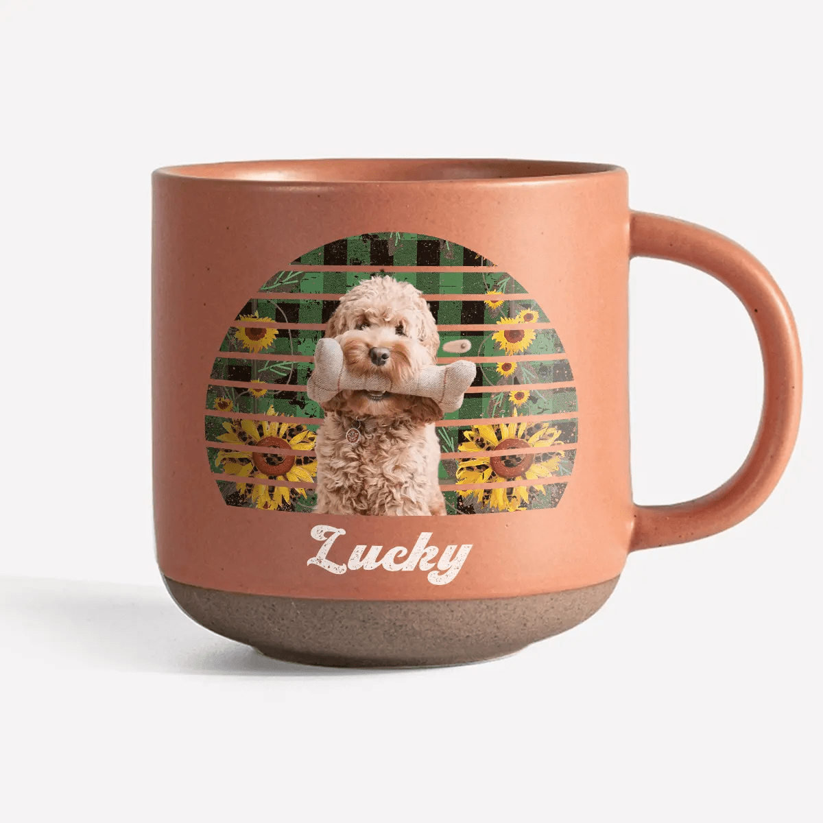 GeckoCustom Custom Dog Cat Photo Retro Pottery Mug TH10 892099 12oz