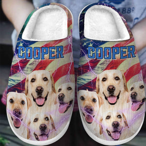 GeckoCustom Custom Dog Cat Photo Style Vintage Bootleg Slipper N369 889876