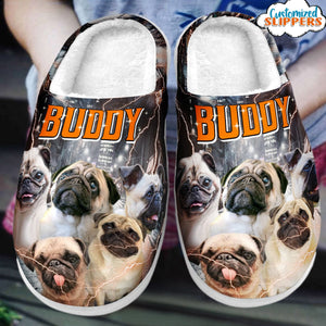 GeckoCustom Custom Dog Cat Photo Style Vintage Bootleg Slipper N369 889876