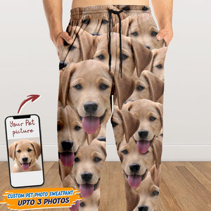 GeckoCustom Custom Dog Cat Photo Sweatpants TA29 888950