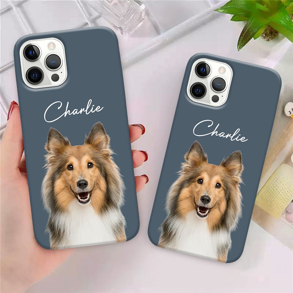 GeckoCustom Custom Dog Cat Photo Vintage Style Phone Case For Dog Cat Lovers Gift HO82 893422 PC