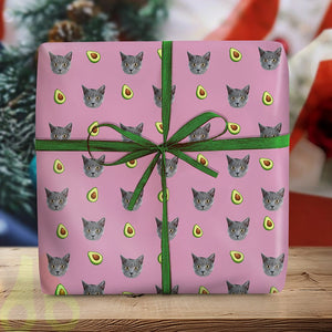 GeckoCustom Custom Dog Cat Photo With Icon Decoration Wrapping Paper For Pet Lovers LM32 891961