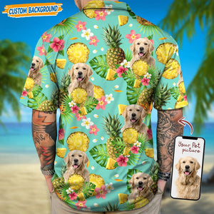 GeckoCustom Custom Dog Cat Photo With Tropical Design NA29 889446