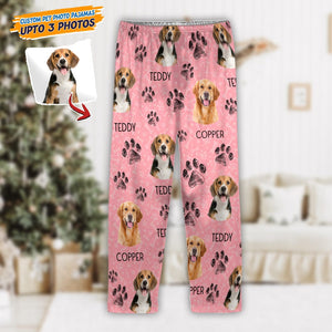 GeckoCustom Custom Dog Cat Portrait Photo Christmas Gift Pajamas TA29 888684